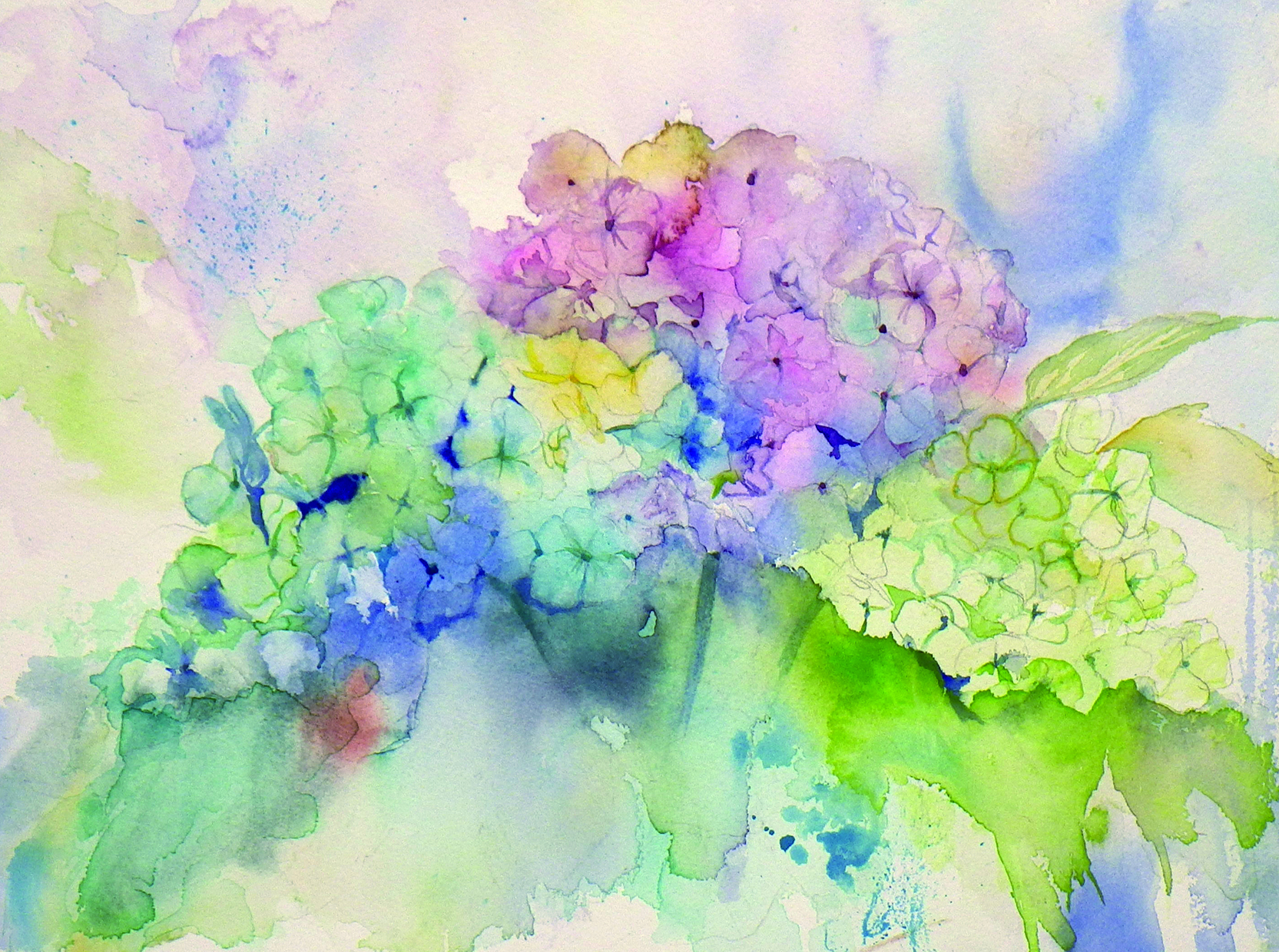 火曜コース会員作品　女性Fさん　水彩