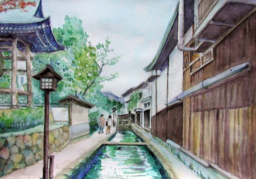 火曜コース会員作品　女性Ｈさん　水彩