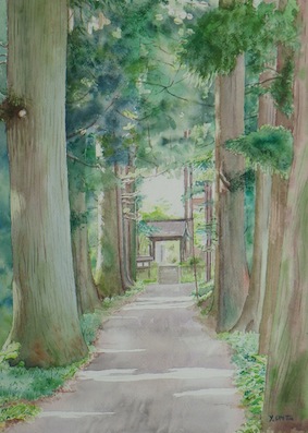 水曜コース会員作品　男性Ｏさん　水彩