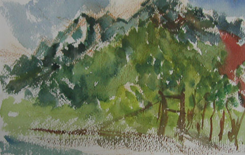 火曜コース会員作品　女性Ｙさん　水彩