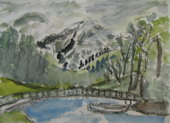 火曜コース会員作品　女性Ｙさん　水彩