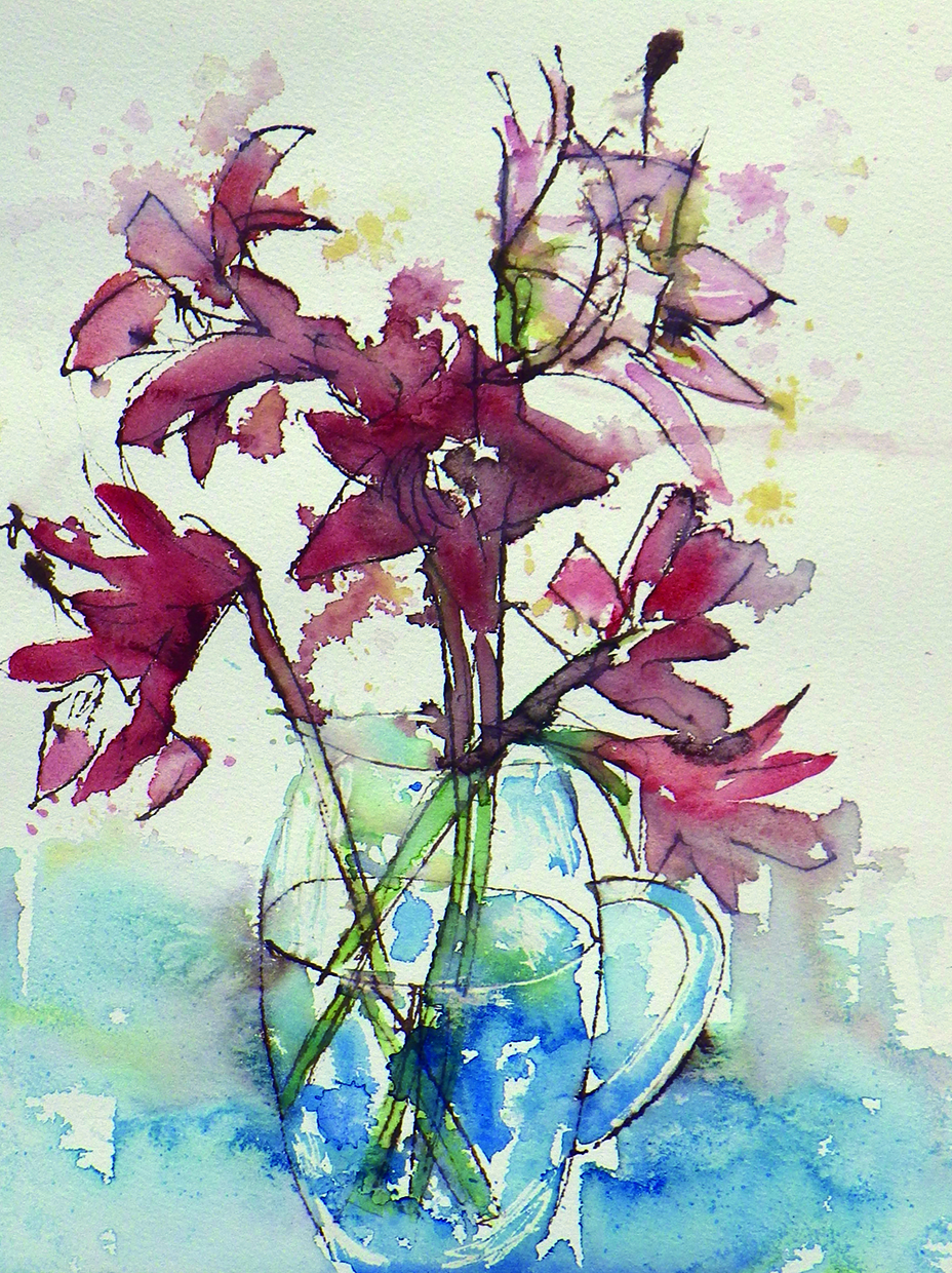 火曜コース会員作品　女性Gさん　水彩