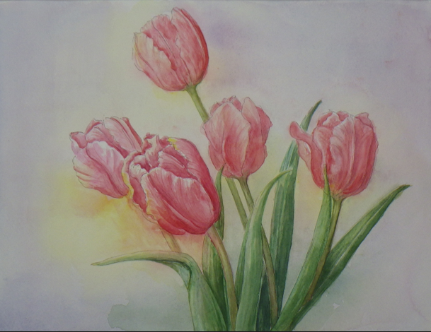 火曜コース会員作品　女性Kさん　水彩